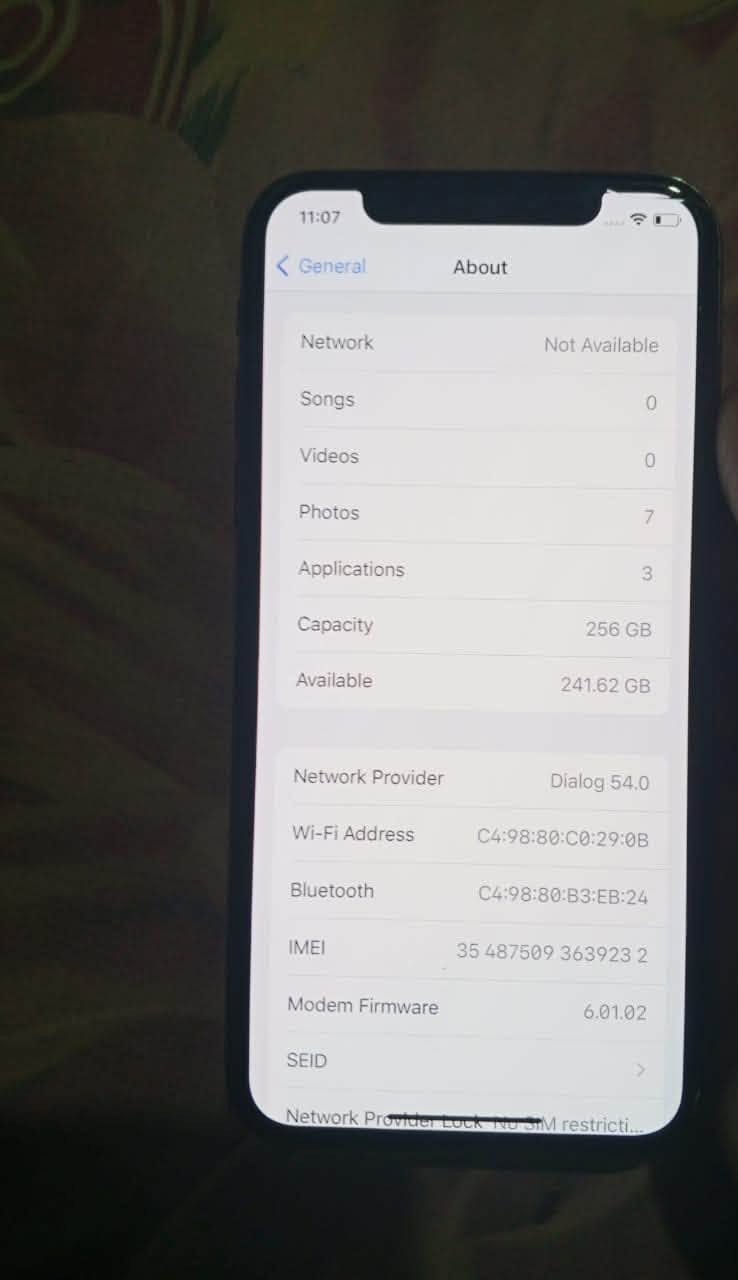 Apple iPhone X 256GB For Sale | ඇපල් iPhone X 256GB විකිණීමට | Matale මාතලේ | Dambulla දඹුල්ල