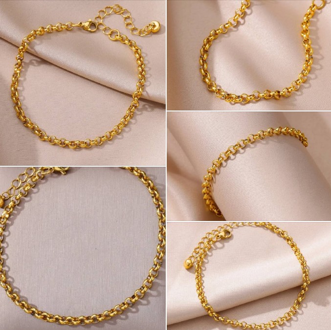 Feyali Fashion Stainless Steel Bracelet – Durable & Lightweight