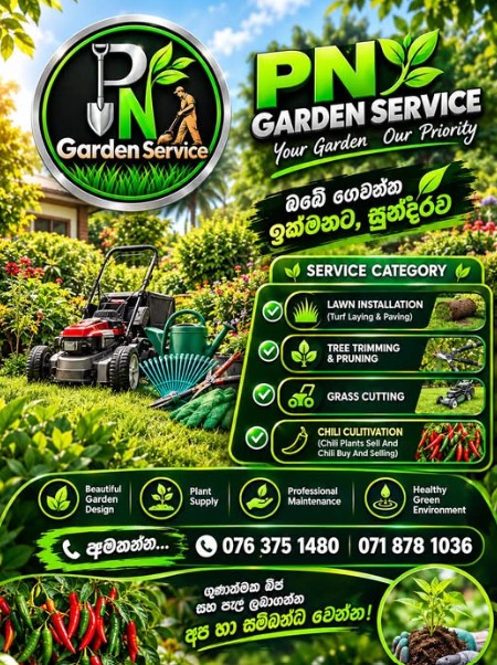 PN Garden Service – Garden Decoration & Maintenance